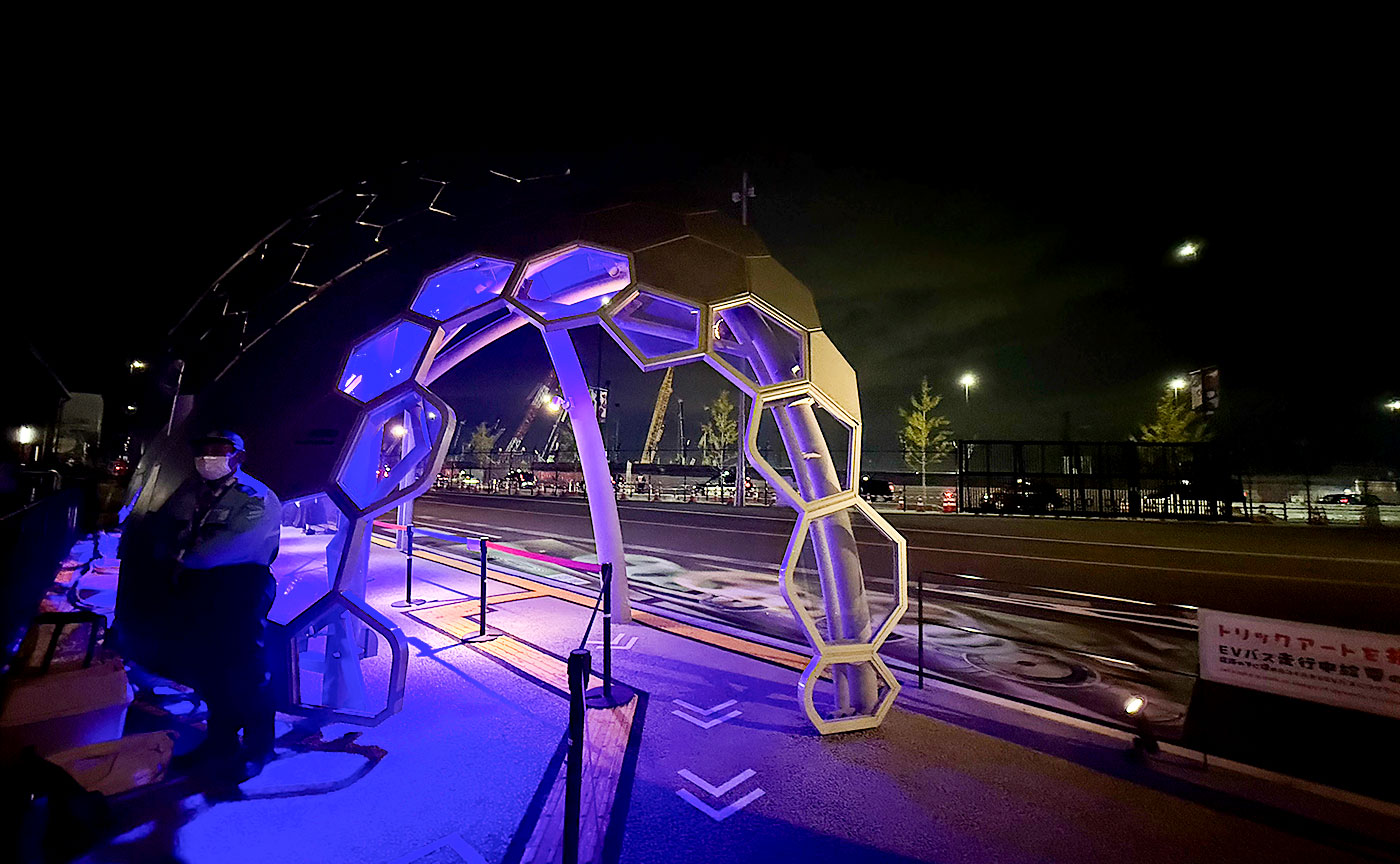 EVバス停留所が福井美浜町に